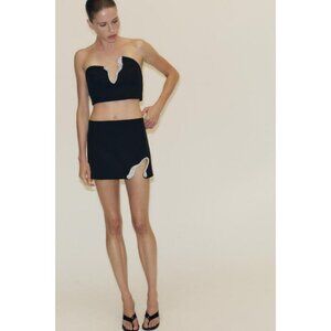 ZARA JEWEL PIECE MINI SKIRT